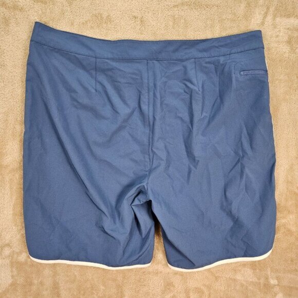 Vineyard Vines Swim Trunks Bathing Shorts Mens Sz 42 Logo Drawstring Pocket Blue - Picture 11 of 16